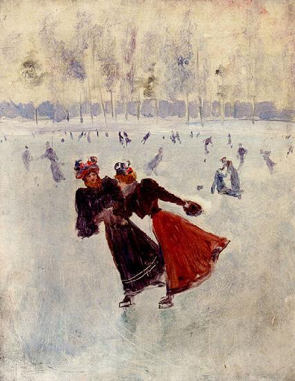 Jean Beraud Women skating oil painting image